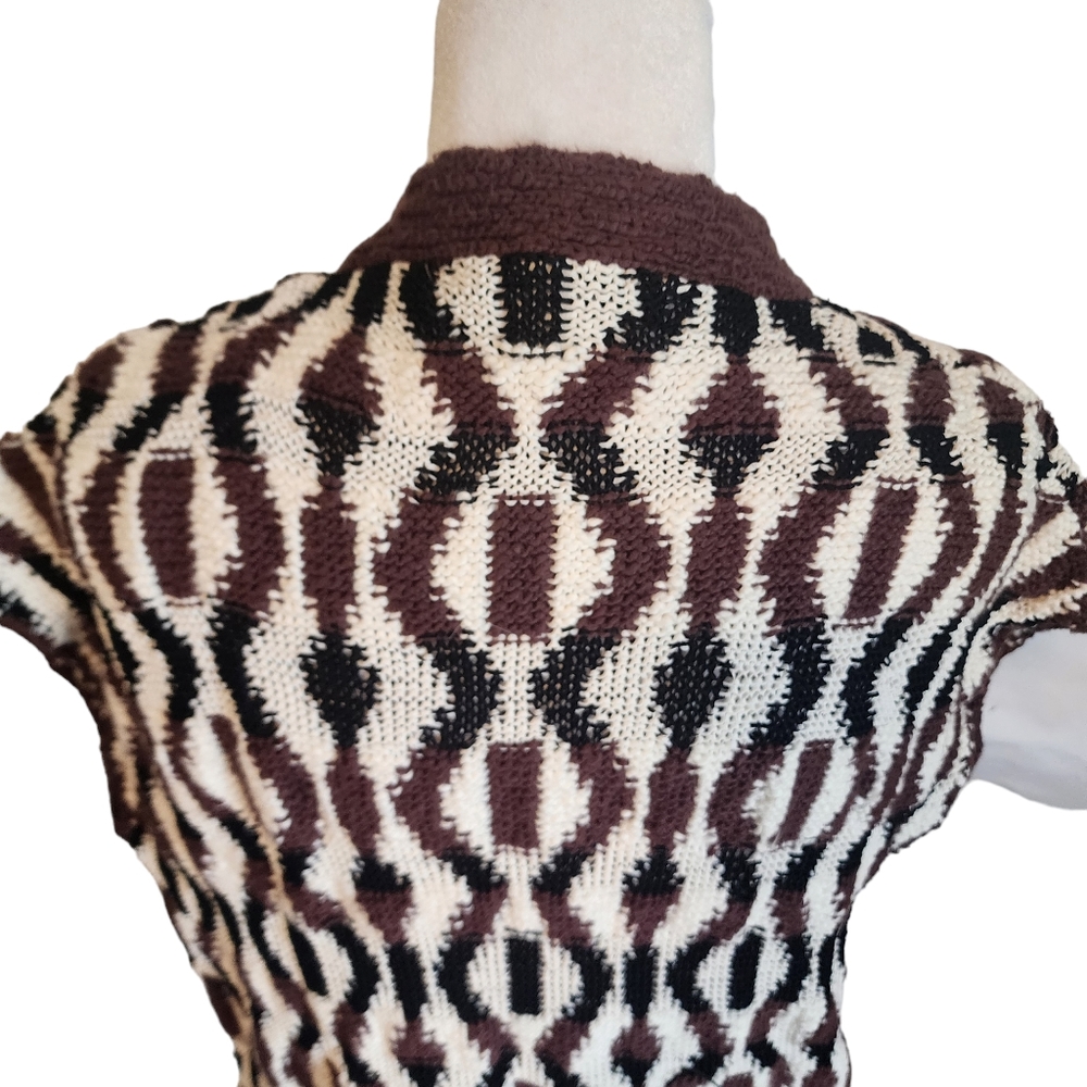 Anthropologie | Knitted & Knotted Pocketed Open Front Twisted Knit Cardigan - Picture 6 of 10
